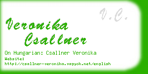 veronika csallner business card